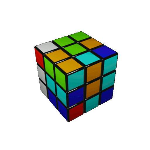 Animated Rubik's cube representing creative solutions
